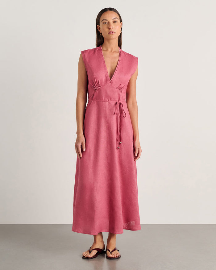 JAG lola midi dress tearose