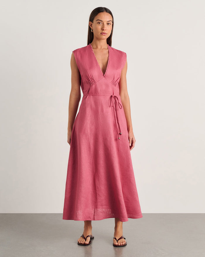 JAG lola midi dress tearose
