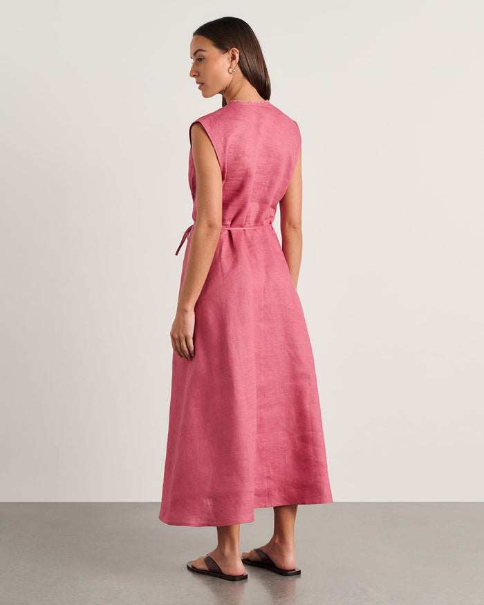 JAG lola midi dress tearose