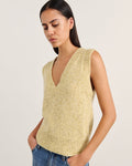 JAG lou v neck vest buttercup