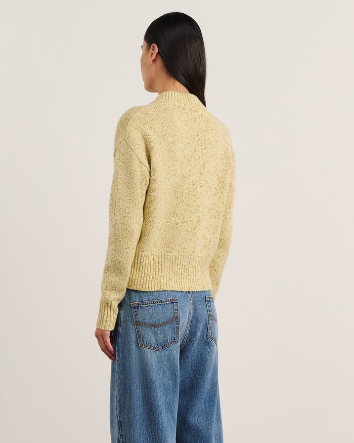JAG lou zip knit jacket buttercup