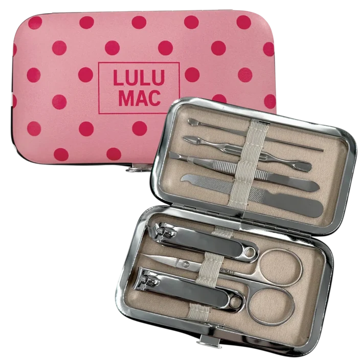 Lulu Mac Manicure Set -Pink/Hot Pink