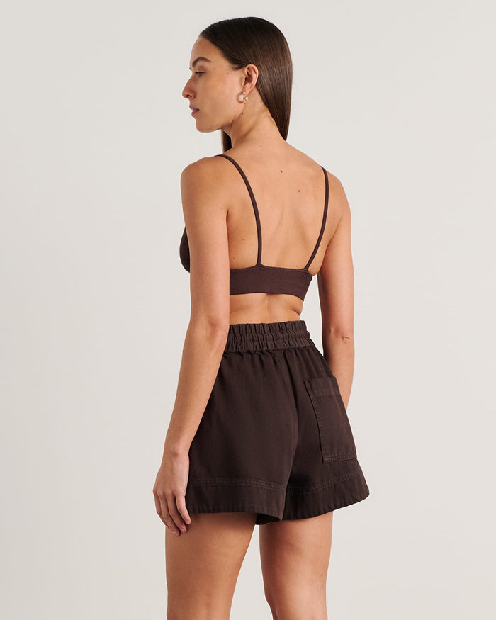 JAG lydia knit bralette darkchocolate