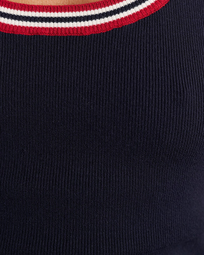 JAG lydia stripe knit tank ink