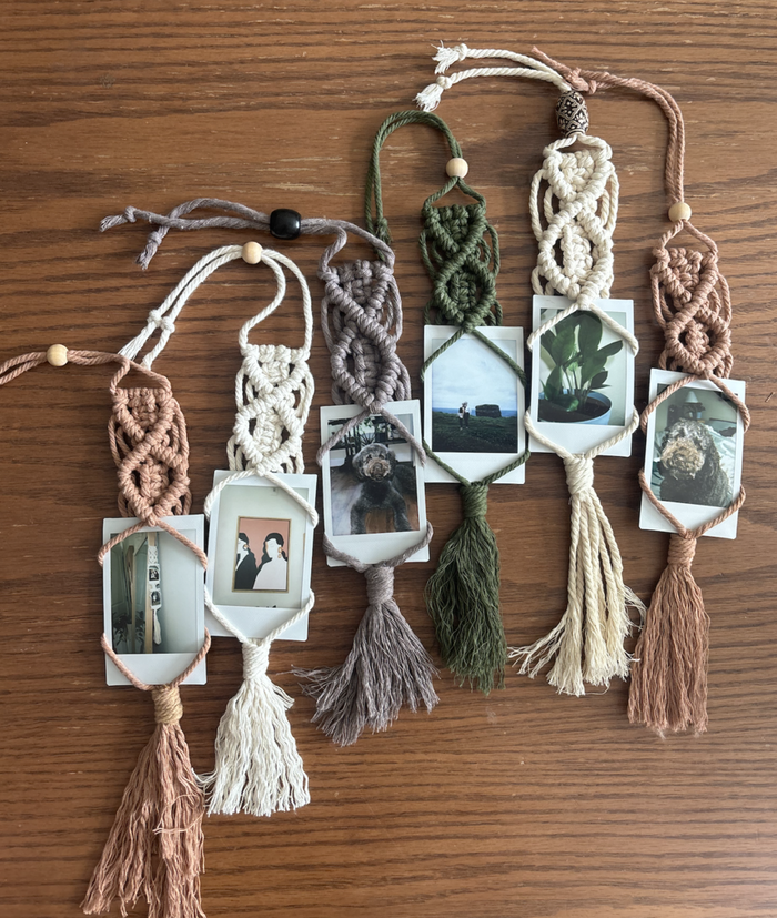 Macrame Polaroid Photo Hanger