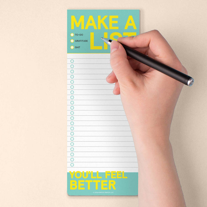Make a List Note Pad