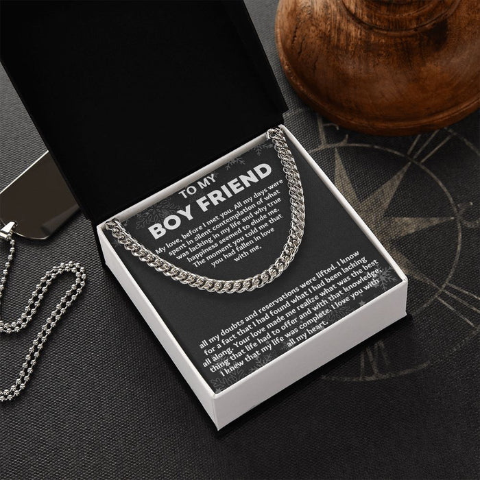 "Make Every Moment Special with Gifts for Him Boyfriend Necklace", Thoughtful and Unique Presents for Him.