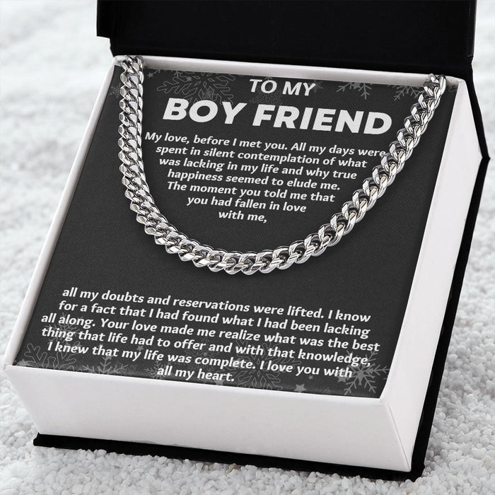 "Make Every Moment Special with Gifts for Him Boyfriend Necklace", Thoughtful and Unique Presents for Him.