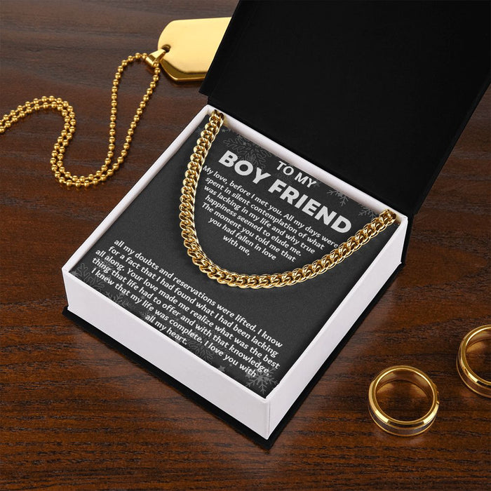 "Make Every Moment Special with Gifts for Him Boyfriend Necklace", Thoughtful and Unique Presents for Him.