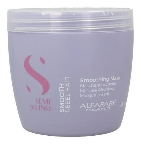 Mascara Anti-frizz Alfaparf Semi Di Lino Smoothing 500ml