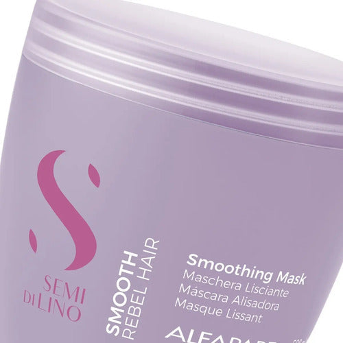 Mascara Anti-frizz Alfaparf Semi Di Lino Smoothing 500ml
