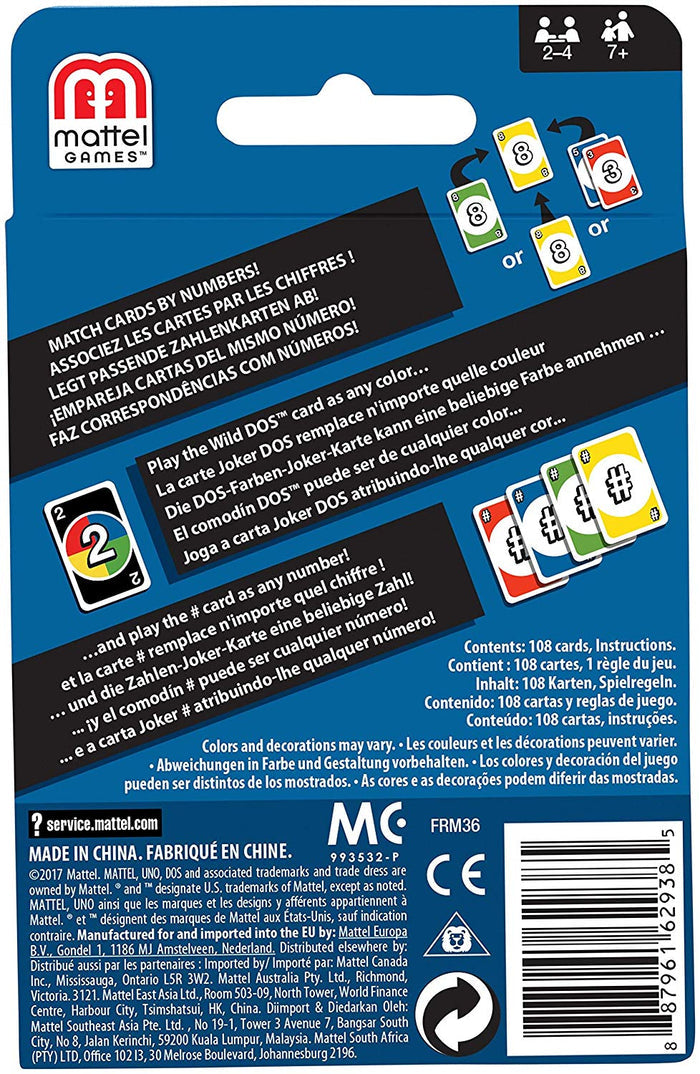 Mattel Games UNO DOS Card Game