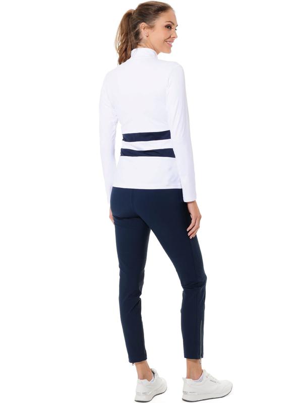 MDC Full Zip Jacket - White/Navy
