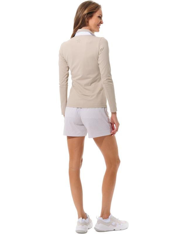 MDC L/S Polo - Light Taupe