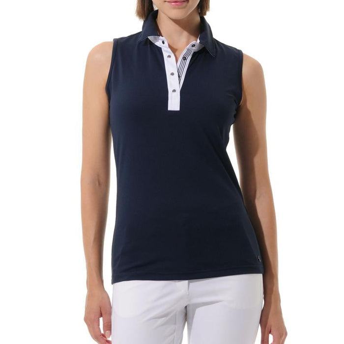MDC S/L Polo - Navy/White