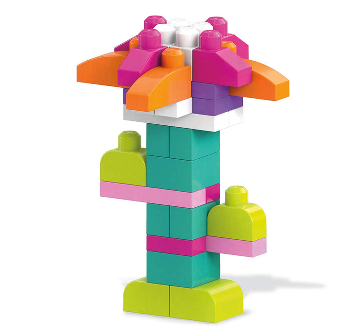 Mega Bloks Big Building Bag, Pink, 80 Piece