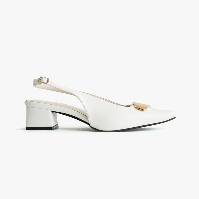 Meiya Heels | White