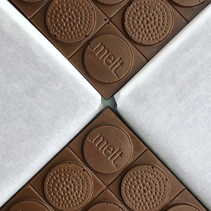 Melt Chocolates Love Crunchy Milk Chocolate Bar