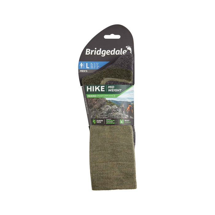 Bridgedale Mens Hike Mid Weight Performance Socks