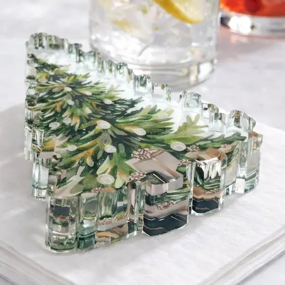 MH Acrylic Napkin Weight -Christmas Tree