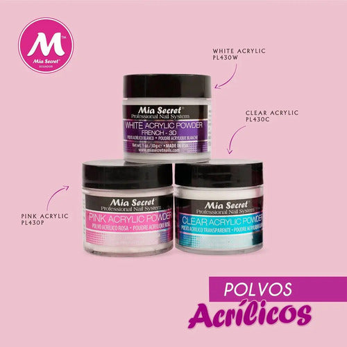 Mia Secret Polimero Polvo Acrilico 15gr. Nice