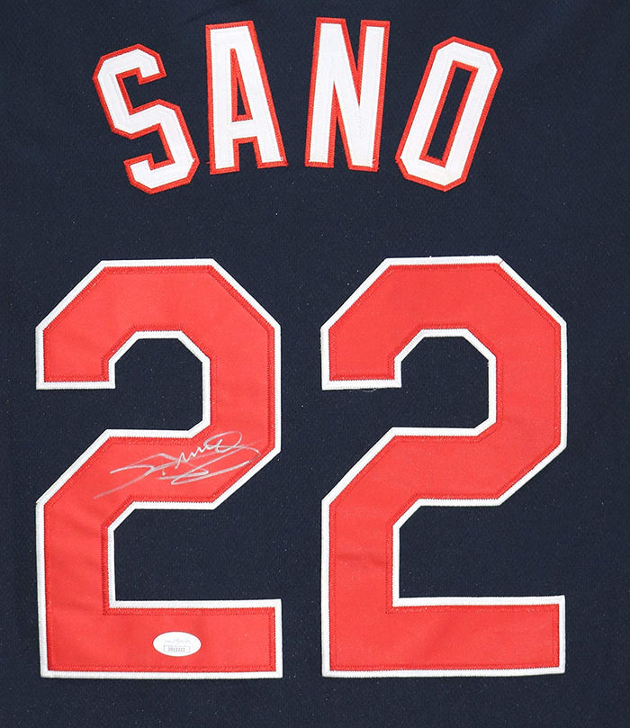 Miguel Sano Minnesota Twins Signed Autographed Blue #22 Jersey JSA COA