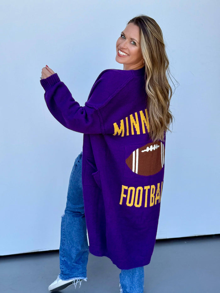 Minnesota Vikings Football Gameday Cardigan