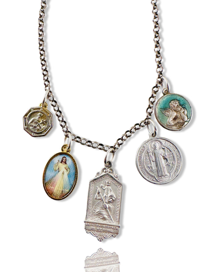 Miraculous Medal Charm Necklace