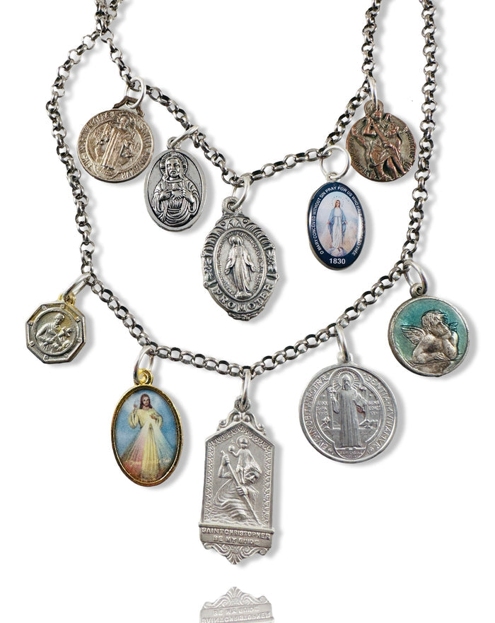 Miraculous Medal Charm Necklace