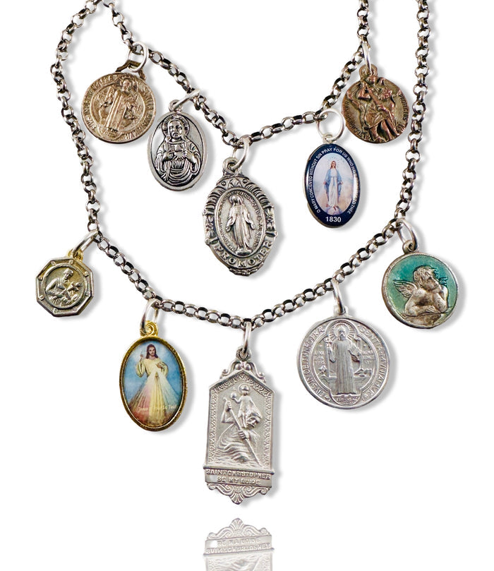 Miraculous Medal Charm Necklace