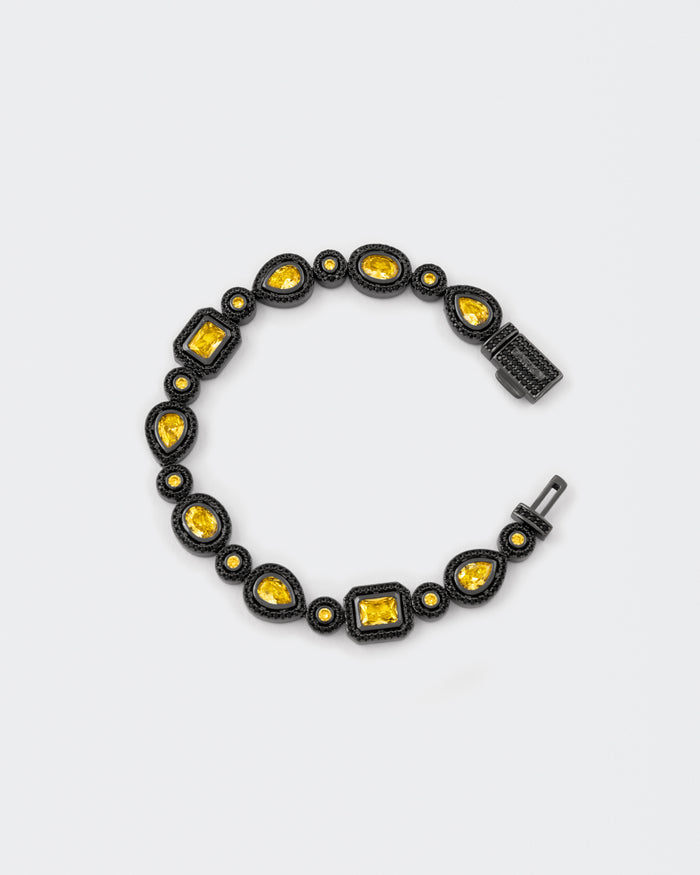 DARKAI Mixed Bezels Pave Black Bracelet Main Picture