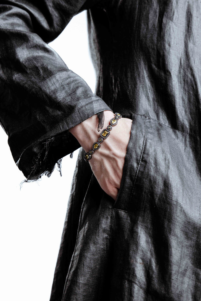DARKAI Mixed Bezels Pave Black Bracelet on Male Model