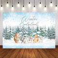 Mocsicka Animal Winter Onederland Backdrop-Mocsicka Party