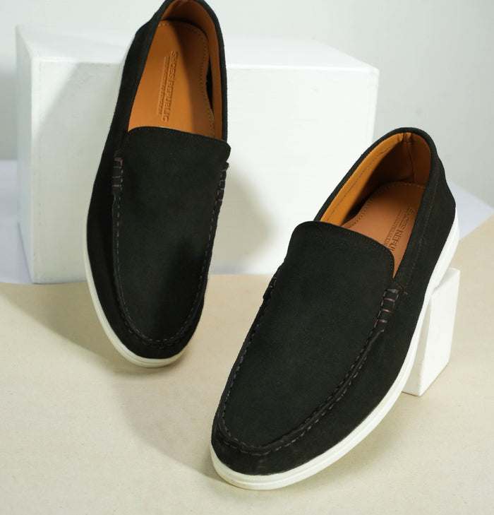 Monaco Suede Loafer ( Dark Cocoa ) - 100% Pure Suede Leather