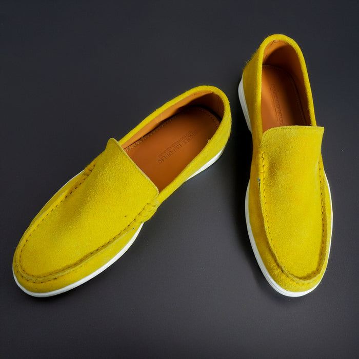 Monaco Suede Loafer ( Solar Bloom ) - 100% Pure Suede Leather