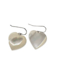 Mother of Pearl Heart Earrings