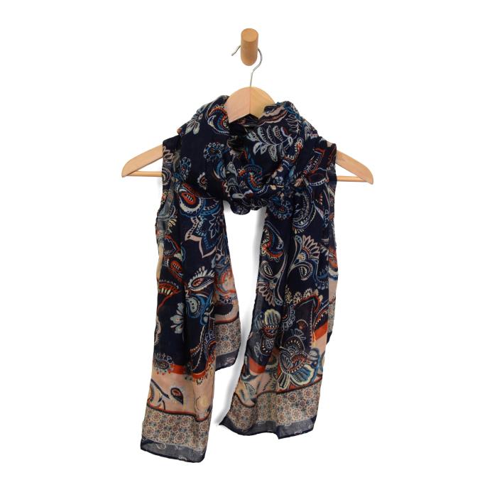 Multi Bold Paisley Tassel Scarf - Posh West Boutique