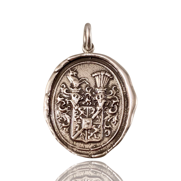 Mythological Unicorn Sterling Pendant