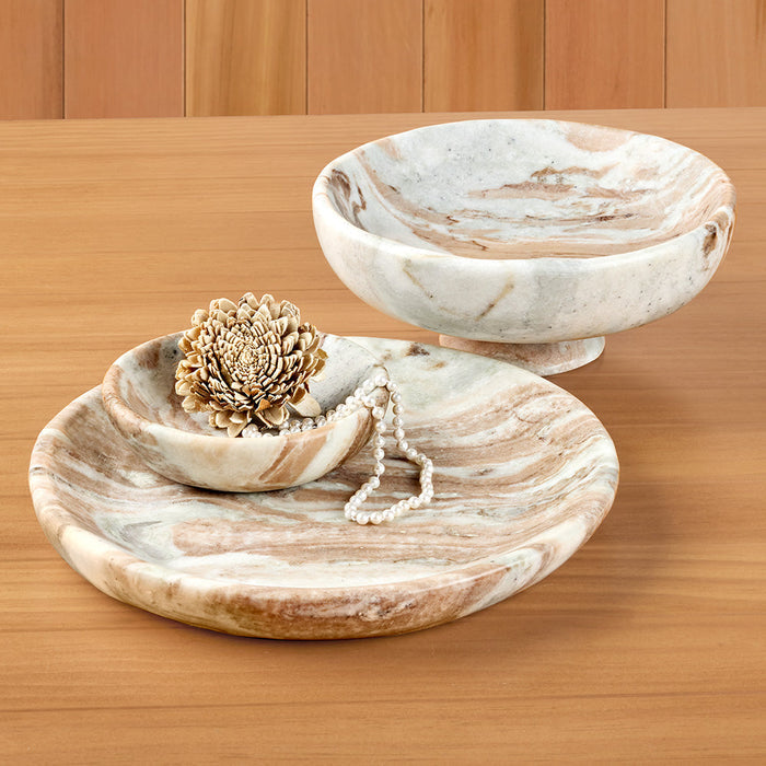 Napa Home & Garden Josephine Marble Footed Bowl