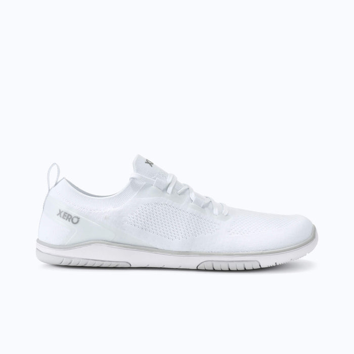 Xero Shoes Nexus Knit Men Sneaker in White with Toe Facing Right