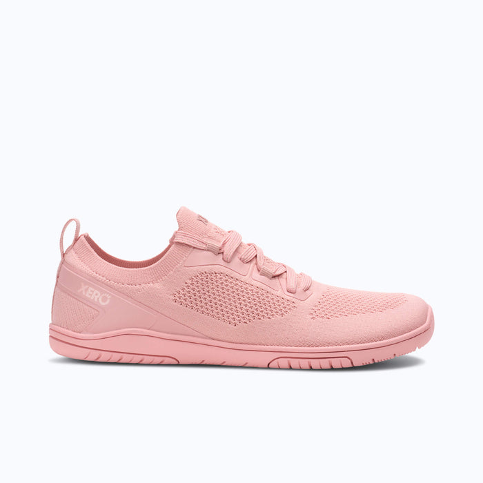 Xero Shoes Nexus Knit Women Sneaker in Pink with Toe Facing Right