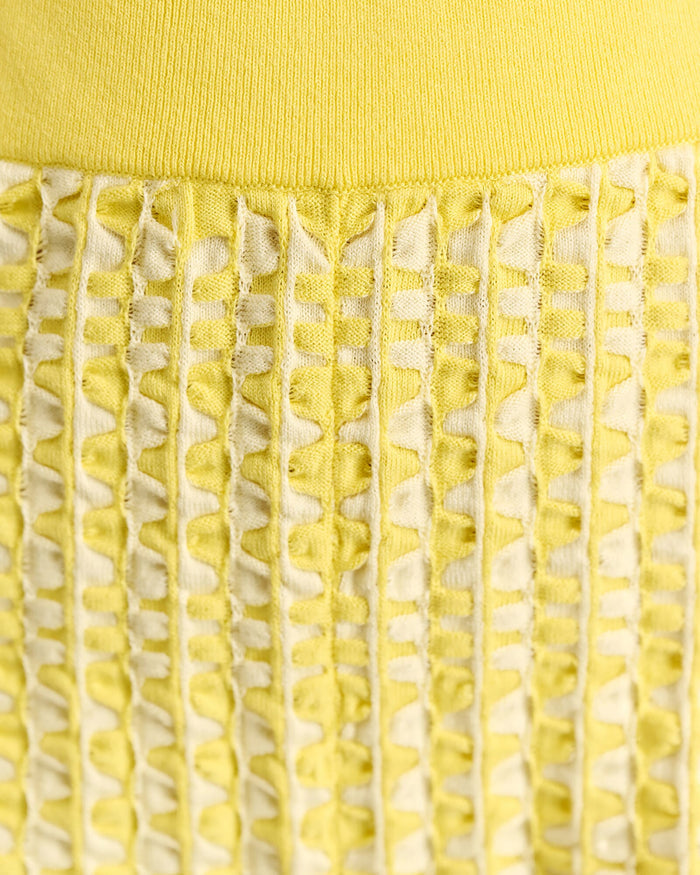JAG nfw mini knit short yellowmulti