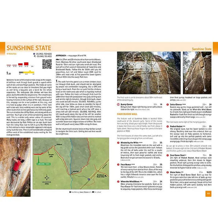 nowra rock climbing guide book simon carter onsight photography sunshine state