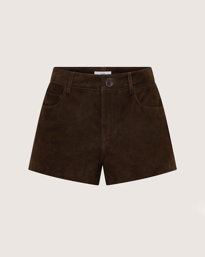 JAG ophelia suede short darkchocolate