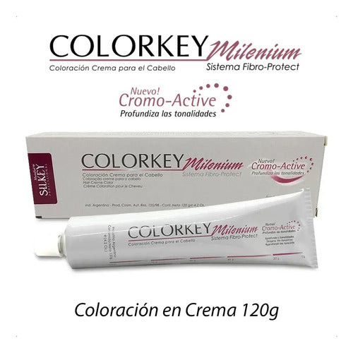 Pack 12 Tintas Silkey Colorkey Milenium 120gr Tonos Elección A Elección
