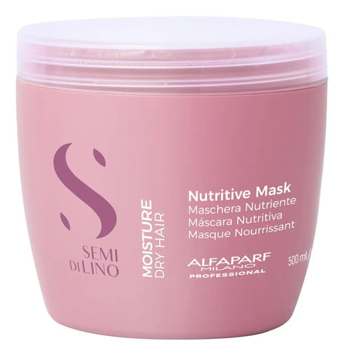 Pack Alfaparf Moisture Nutritive Xl Shampoo 1000ml, Máscara 500ml Y Fluido 125ml Hidratación Y Nutrición
