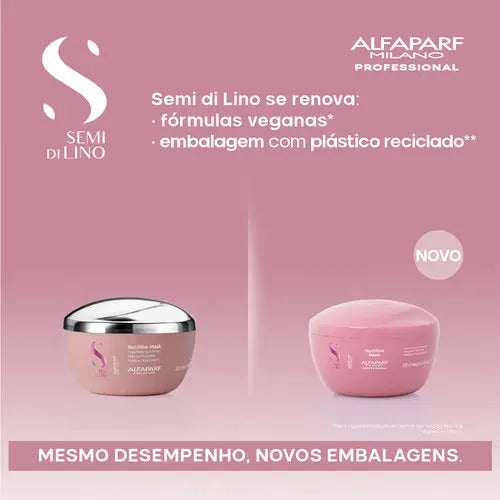 Pack Alfaparf Moisture Nutritive Xl Shampoo 1000ml Y Máscara 500ml Hidratación Y Nutrición