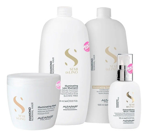 Pack Completo Alfaparf Diamond Profesional, Brillo Extremo