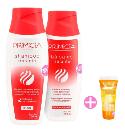 Pack Shampoo Y Acondicionador Tratante Primicia Con Ampolla