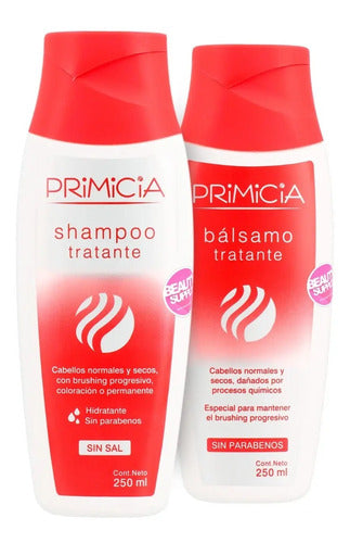 Pack Shampoo Y Acondicionador Tratante Primicia Con Ampolla